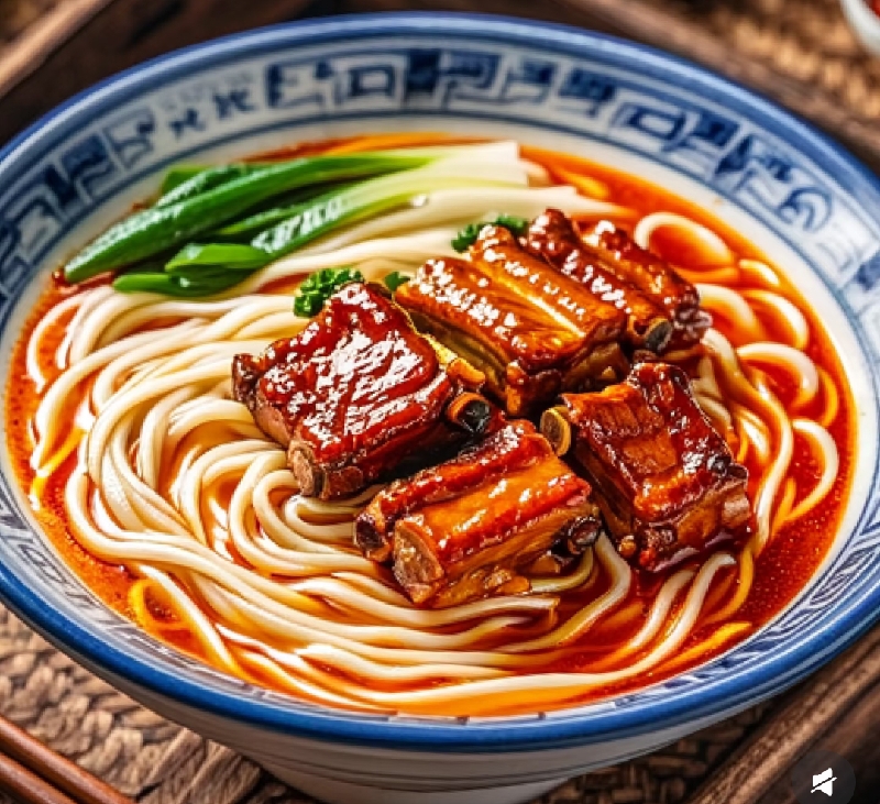红烧排骨汤面