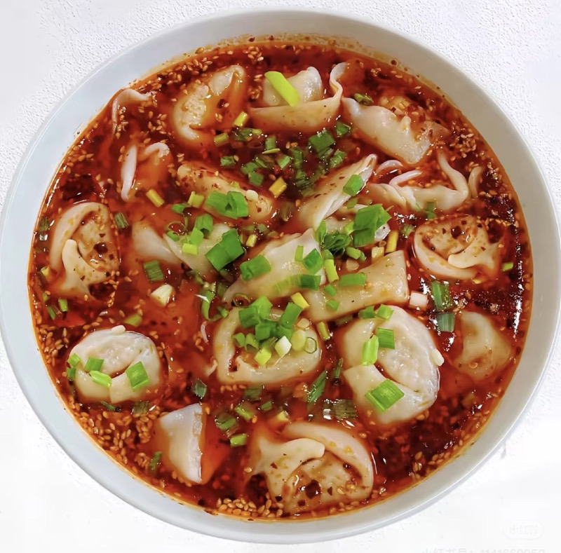 红油抄手Soupe de Raviolis épicées 8pcs