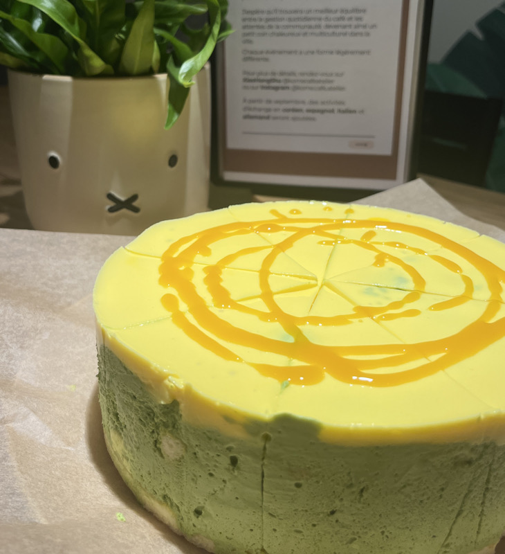 New 🍵 Matcha & mango 🥭 cheesecake