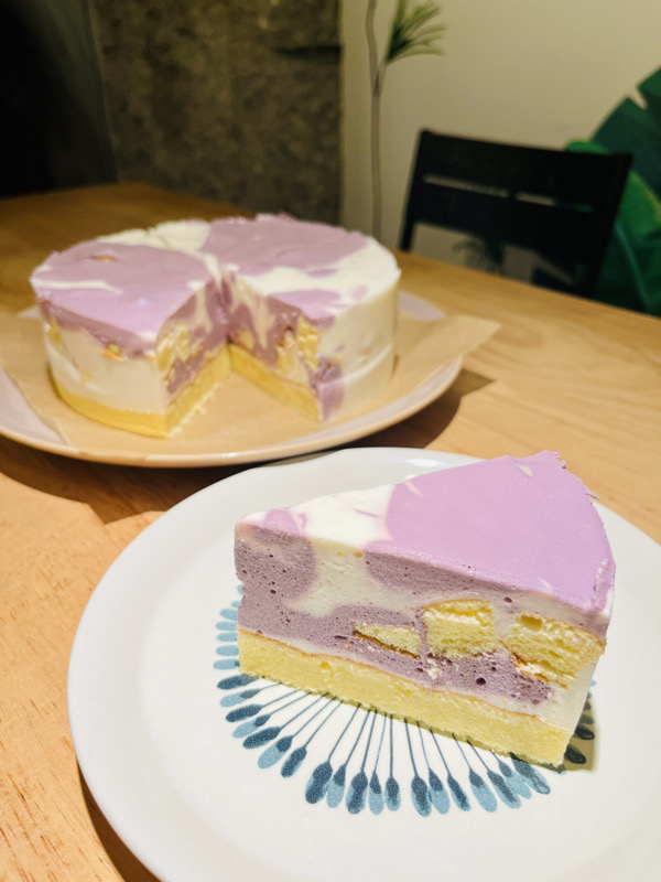 🍰Chiffon Mousse Cake of day💜 香芋椰场 🥥 Taro & coconut 🌴