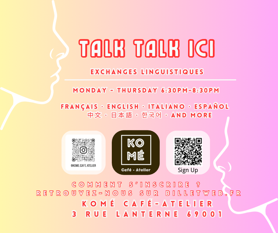 Talk Talk Ici - carte 10 séances 