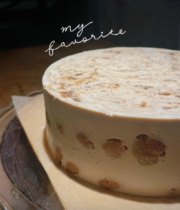 ☕️Tiramisu cake - caramel beurre salé 🤎