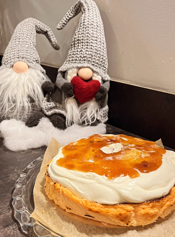 cheesecake basque vanille & abricots