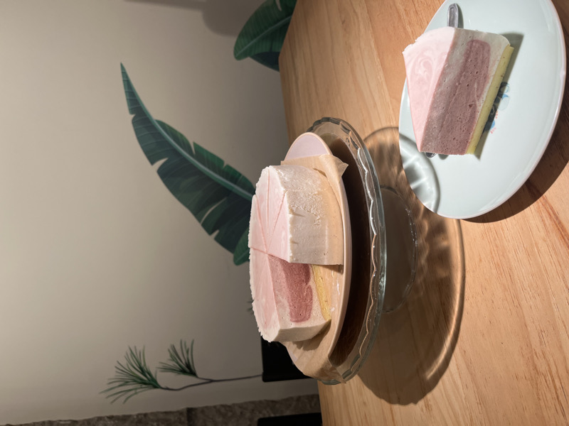 Yaourt mousse cake 🫘 haricots rouges & noix de coco 🥥