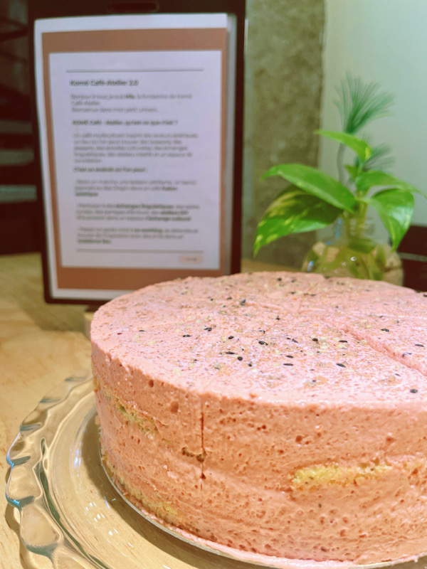 Chiffon Mousse 🖤香芝红豆🫘sesame grilled & red beans 🫘