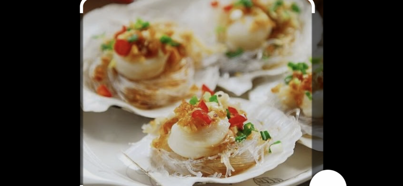 Coquilles Saint-Jacques vapeur aux vermicelles par pièce