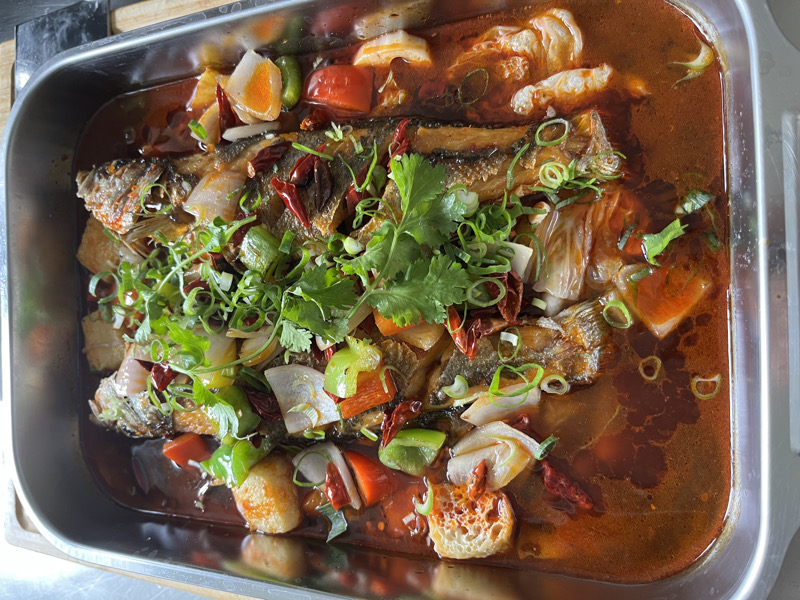 poisson grillé /烤鱼