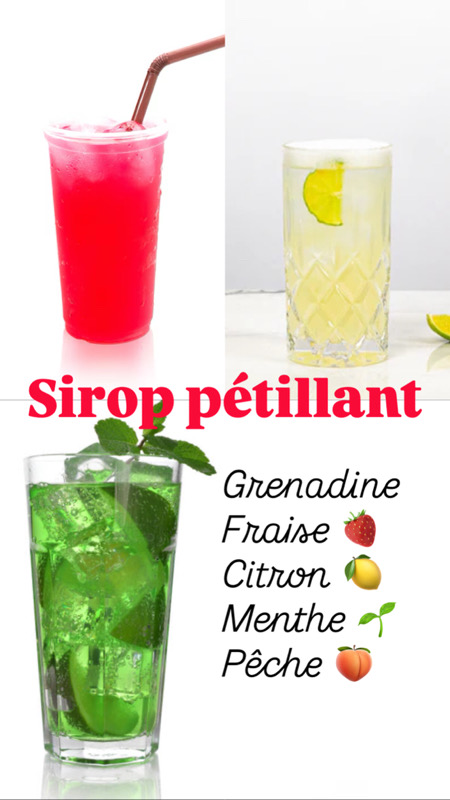 sirop pétillant 