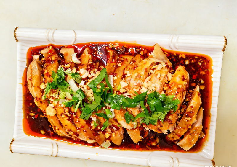 F5 Poulet mariné sauce Sichuanaise 口水鸡