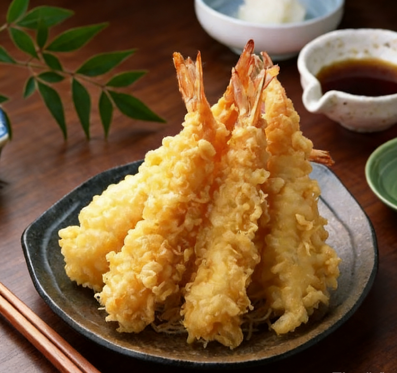 E5 Tempura de crevettes 炸虾– 4 pièces