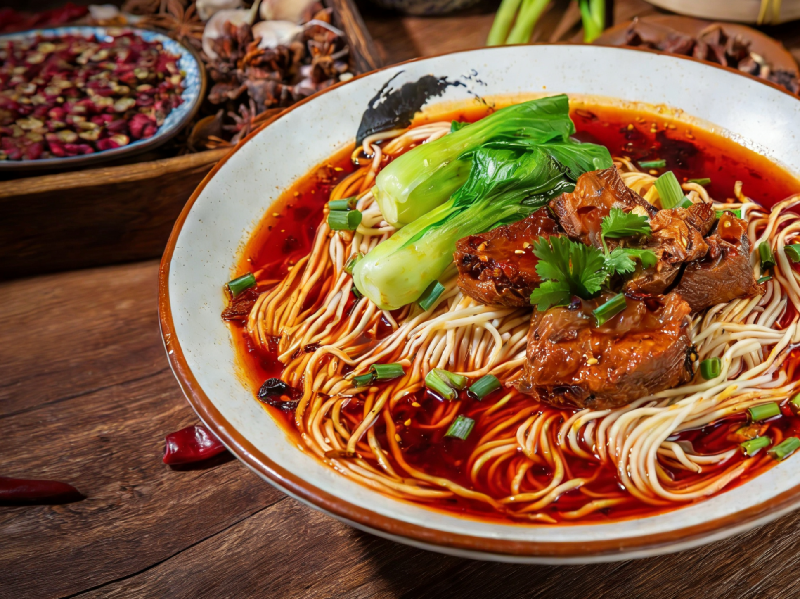 N4 Soupe de nouilles au ragoût de bœuf 红烧牛肉面