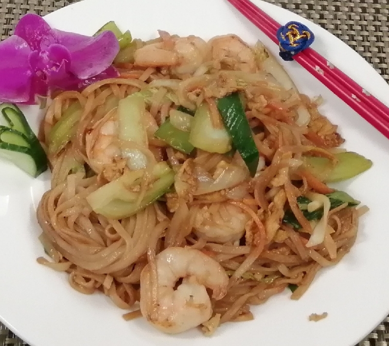 76. Pates de riz sautés façon chinois au légumes