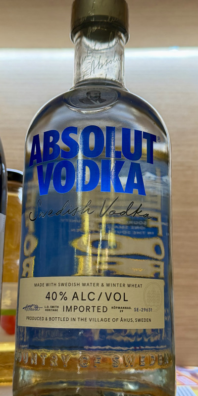 Vodka Absolu Blue
