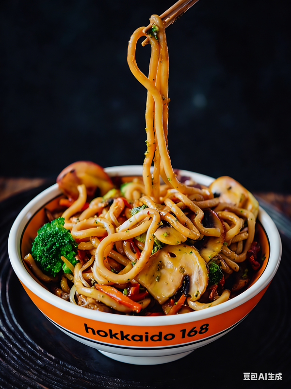 udon sauté au bœuf