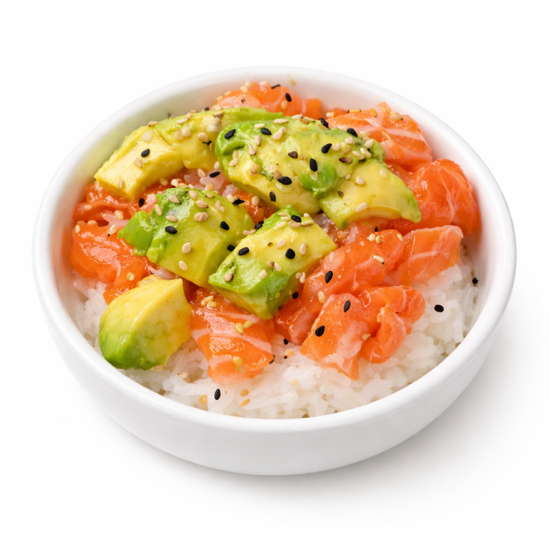 CHIRASHI TARTARE SAUMON AVOCAT