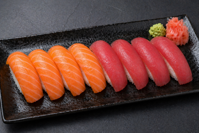 mixte sushi 4piece saumon 4 piece thon