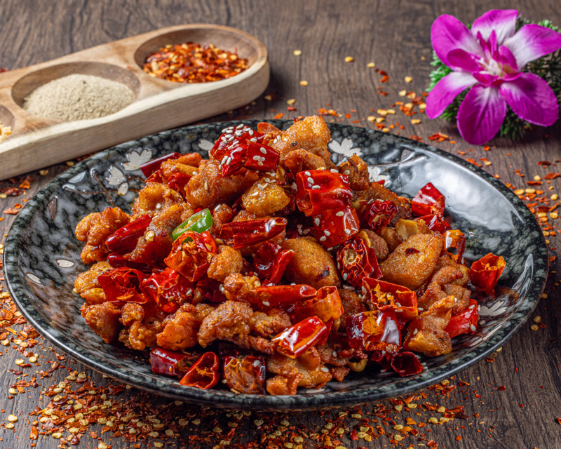 33.poulet sauté aux piments secs (sans riz)