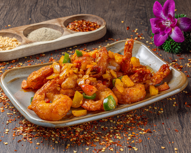 117. Crevettes au sel et poivre 椒盐虾