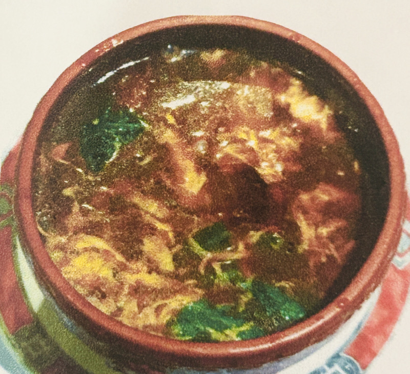 Soupe aux crevettes et légumes