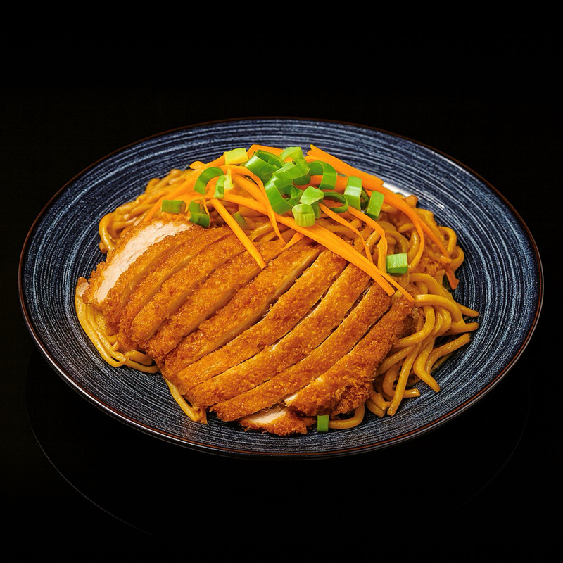 鸡排乌冬面 Udon saute au poulet