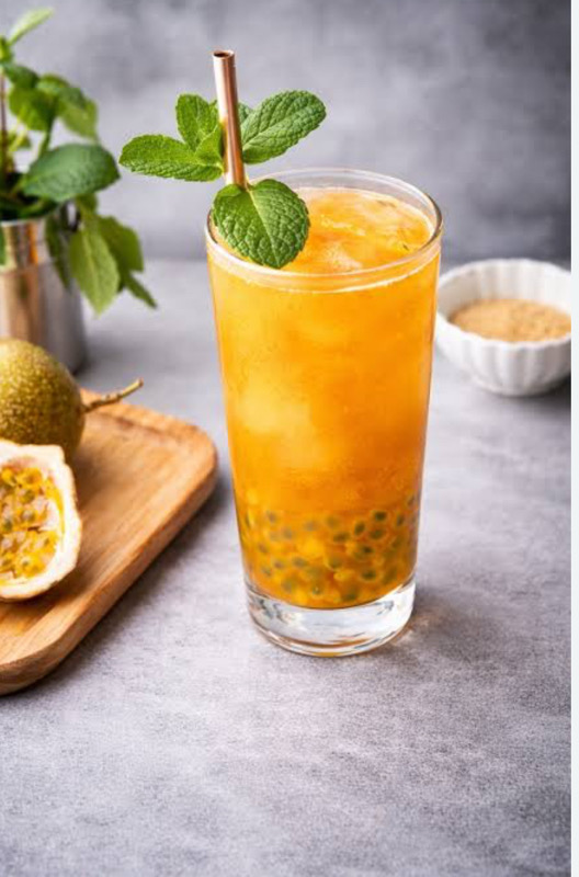 新建菜品Thé glacé avec mangue et fruits de la passion