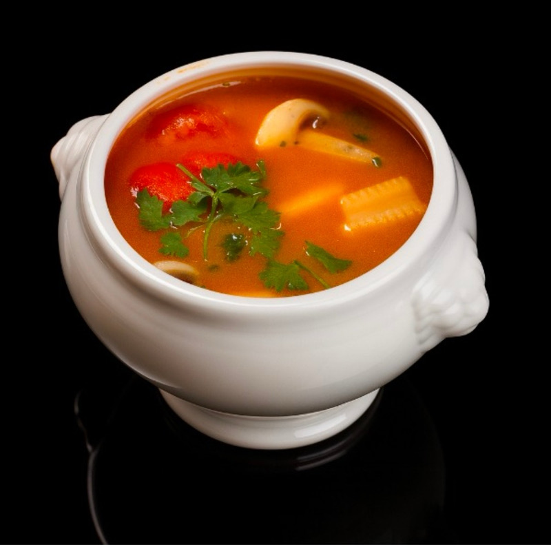 2. Soupe de crevettes à la citronnelle