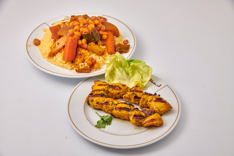 Couscous aux brochettes de Poulet grillées