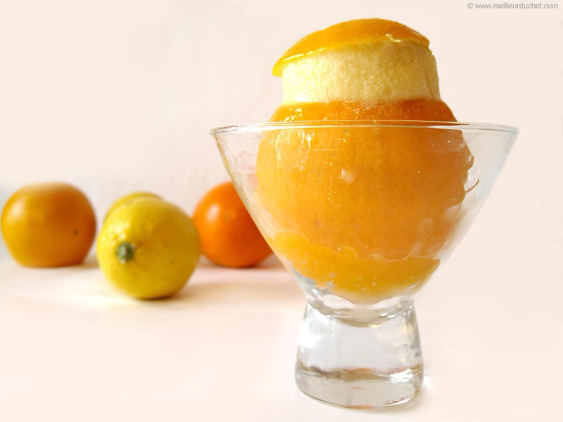 Orange givrée
