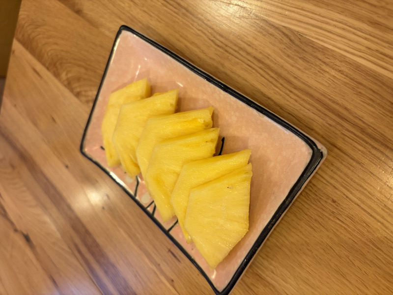 Assiette d’ananas 6pieces 