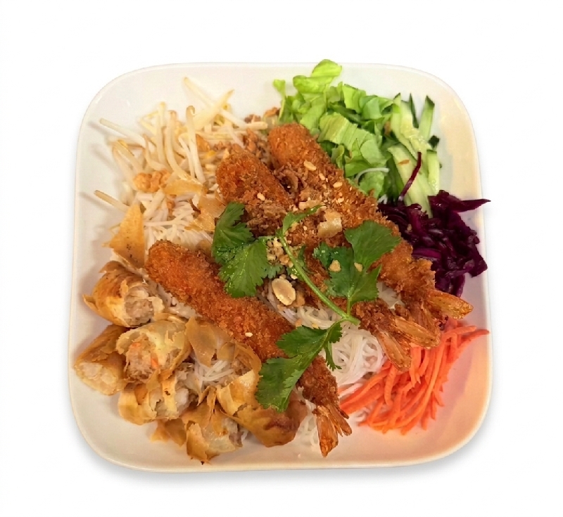 B3a Bobun crevettes tempura (x3 tempura)