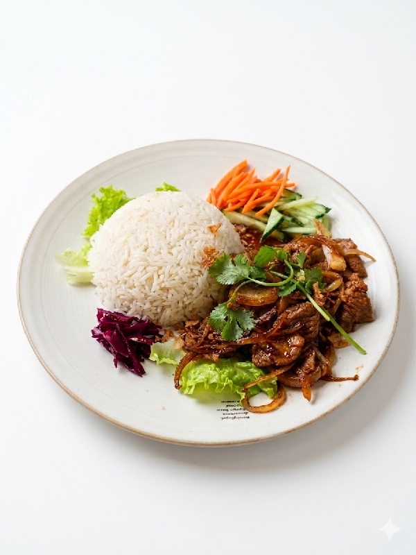 R13 Riz au bœuf sauté aux oignons