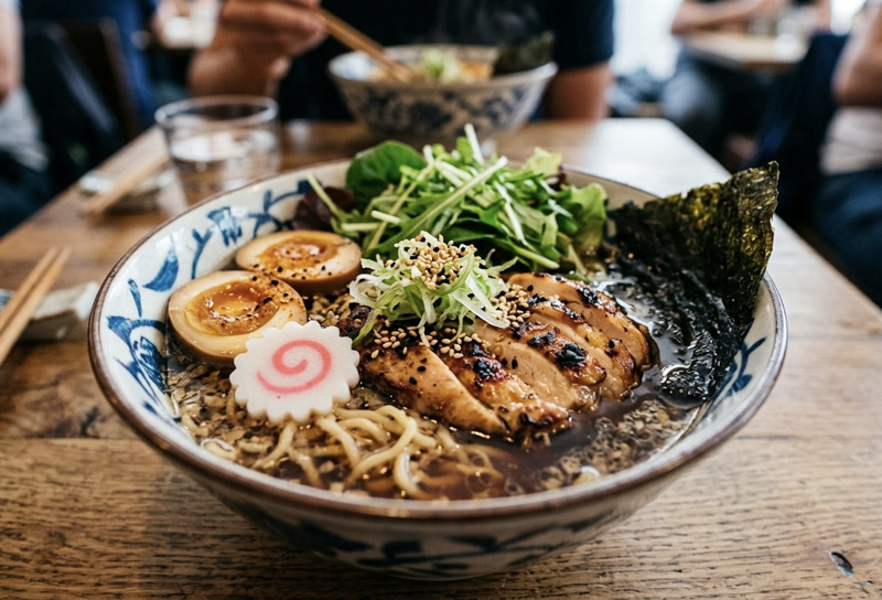 120. RAMEN POLLO GRIGLIA 鸡肉拉面