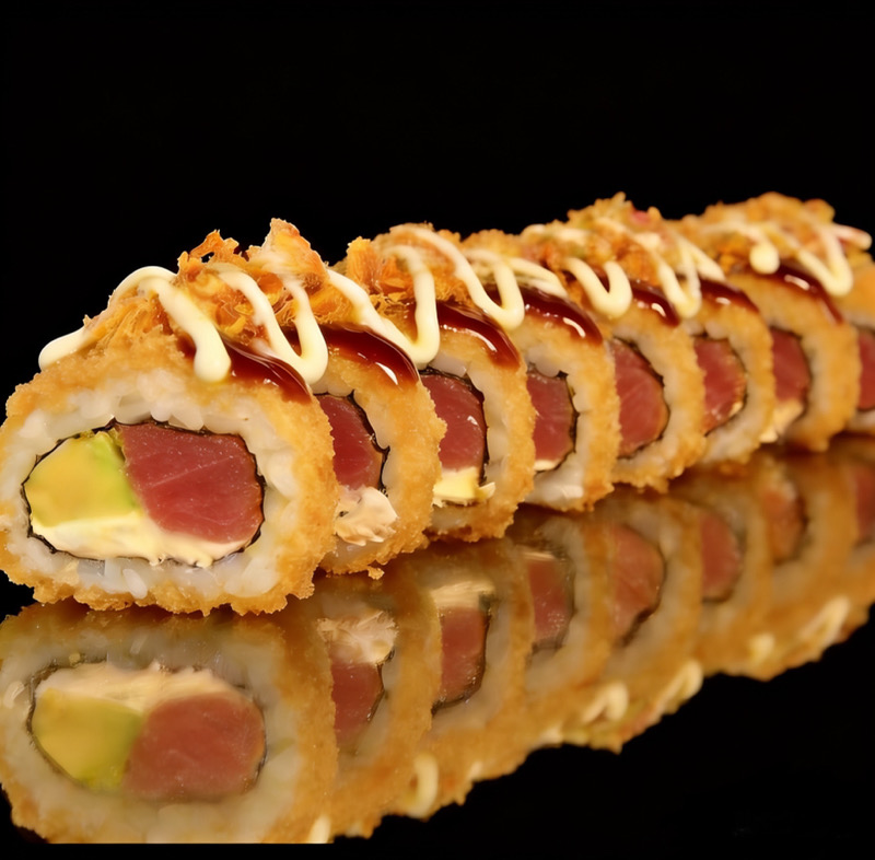 47B. Atun aguacate y queso (8PIEZAS)