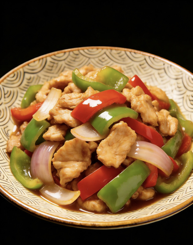 86.Pollo con verduras