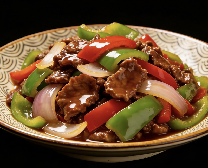 82. Ternera con verduras 