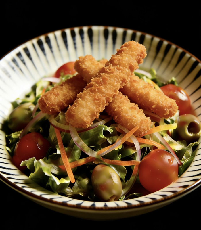 E7. Ensalada pollo al panko