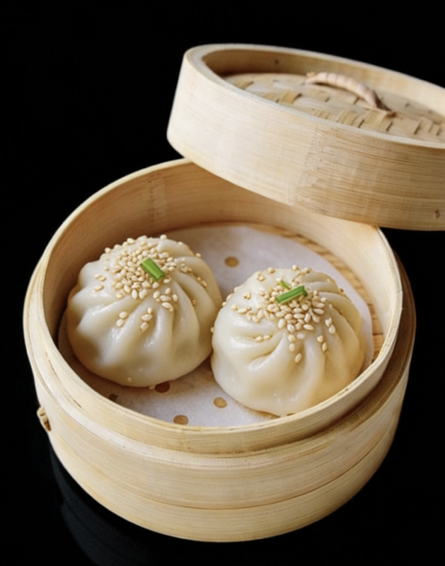 15D. Xiao long bao ala plancha (2 piezas)