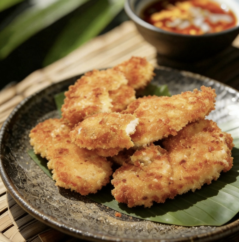 F4. Pollo a la cerveza 5piezas