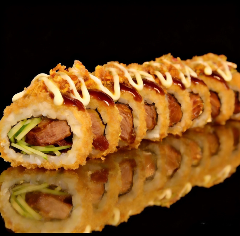 47D. Pato asado con cebollino (8PIEZAS)