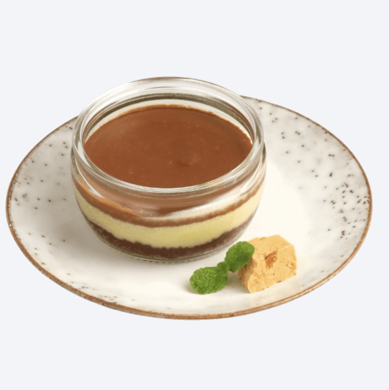 Tarta de queso con chocolate y turron