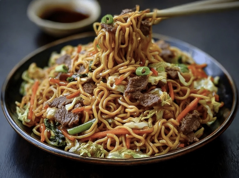 8A. Tallarines Ternera y verduras