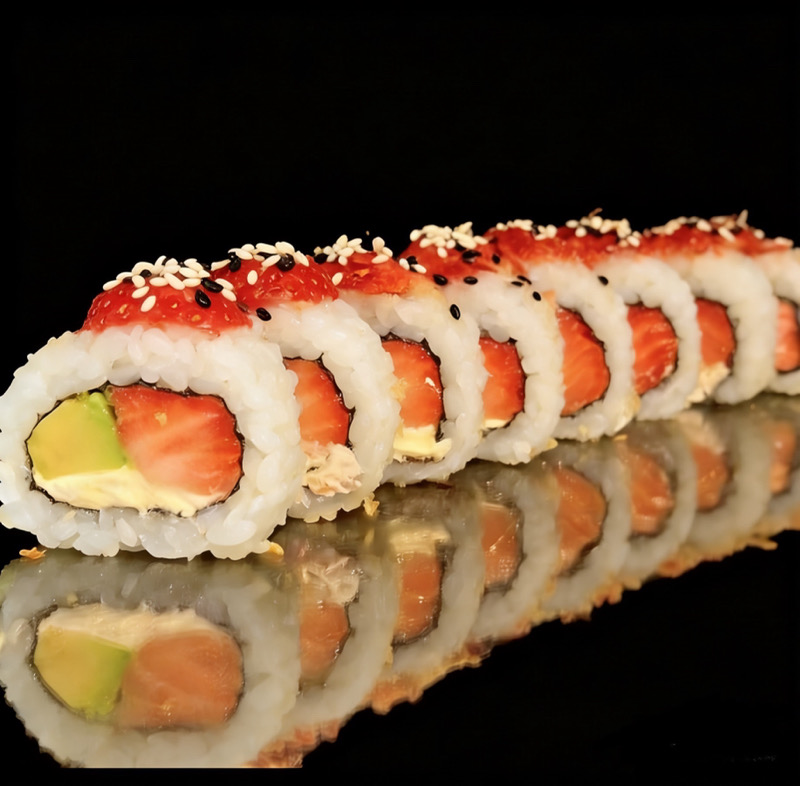 39A. Rollo Fresas y Crema Tropical(8PIEZAS)