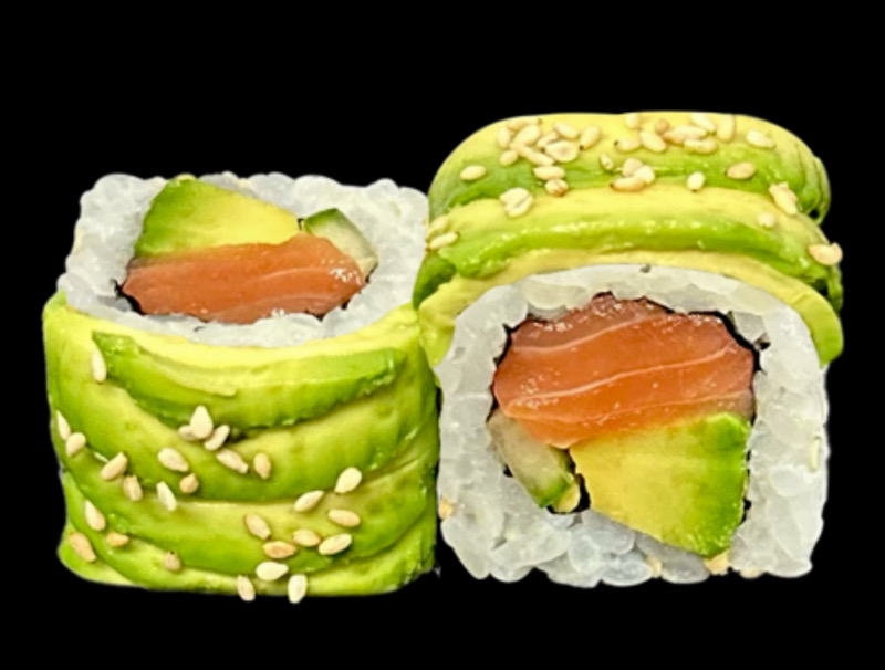 Dragon roll saumon