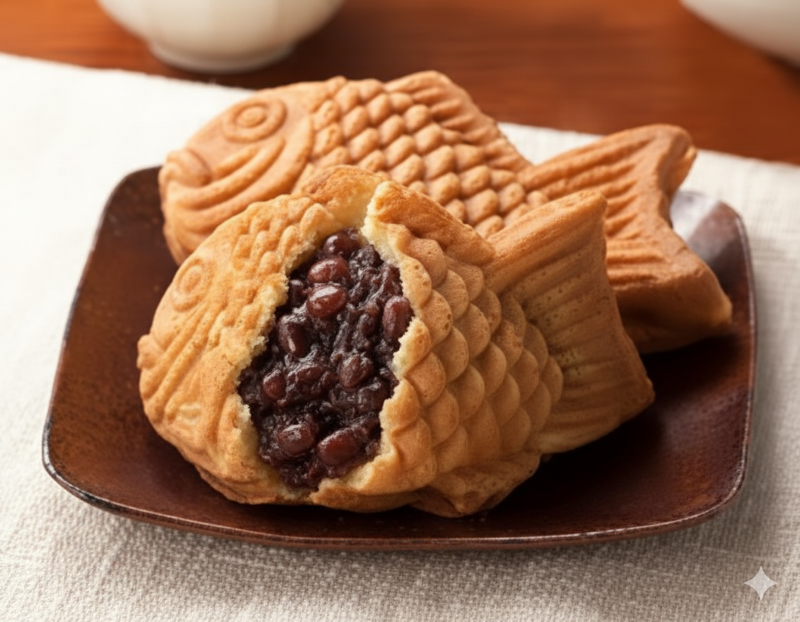 Taiyaki aux haricots rouges