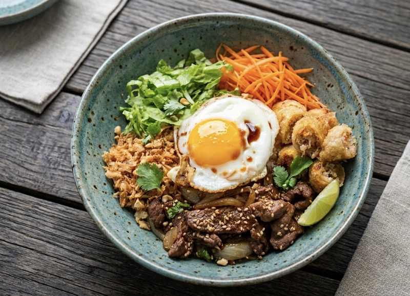 Pokébowl au boeuf sauté