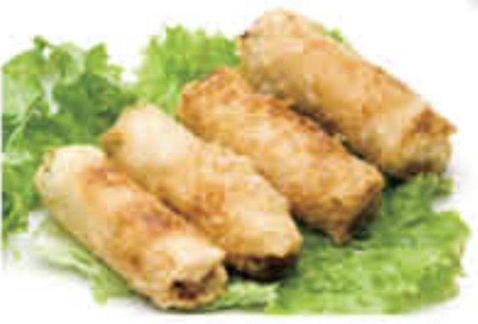 4 nems au poulet (ou légumes)