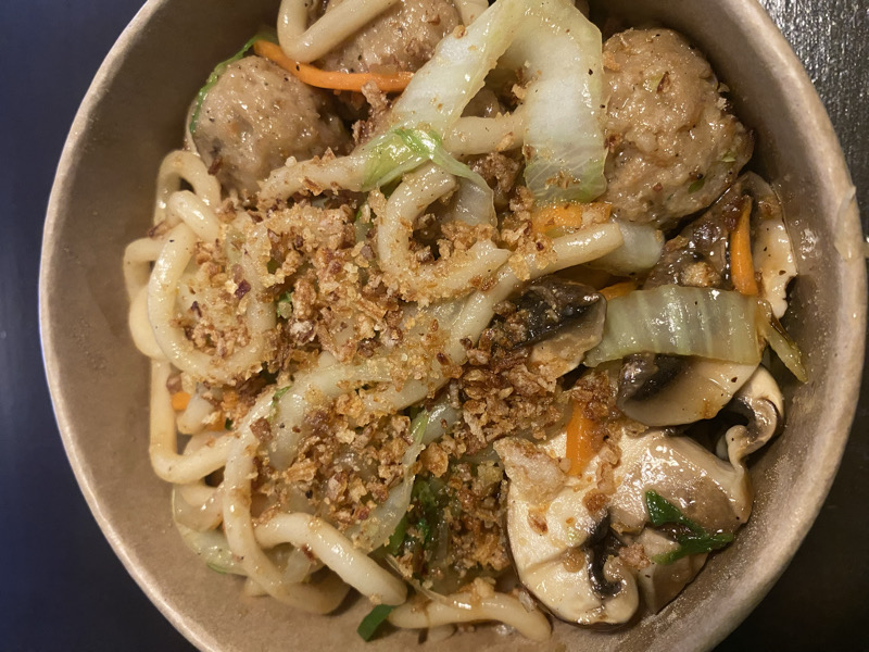 E9. Udon au boulette de poulet 