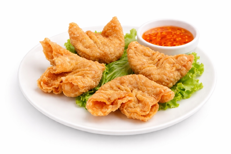 E11 Beignet de raviolis aux crevettes(4 pcs)