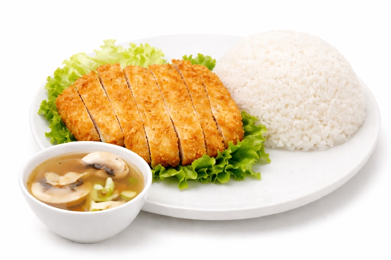 PC4 Poulet pané (avec 1 riz + 1 soupe)