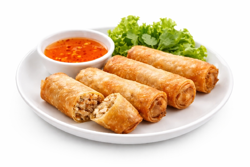 E8 Nems aux crevettes(4 pcs)